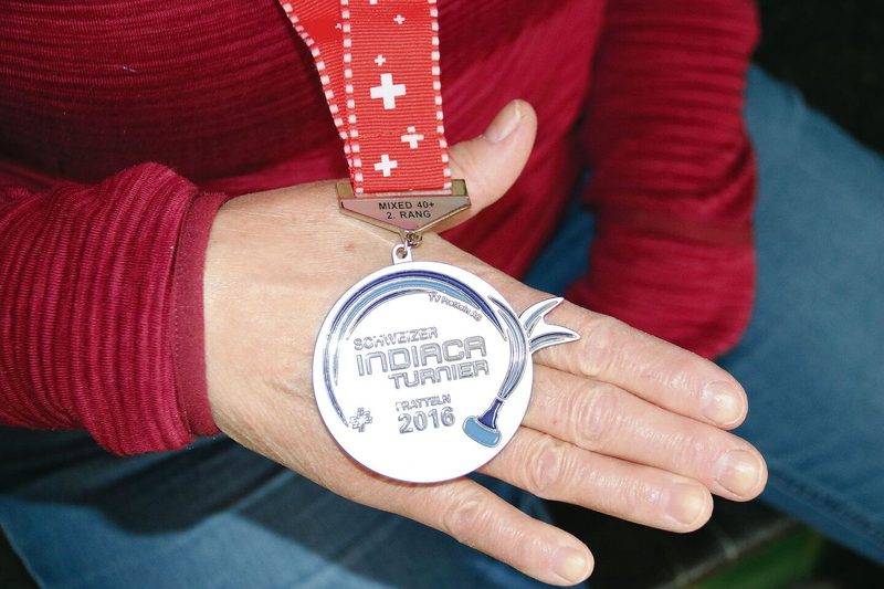 Anita Thommen spielt gern Indiaca, ihre Mannschaft wurde 2016 Vize-Schweizer-Meister in ihrer Kategorie.