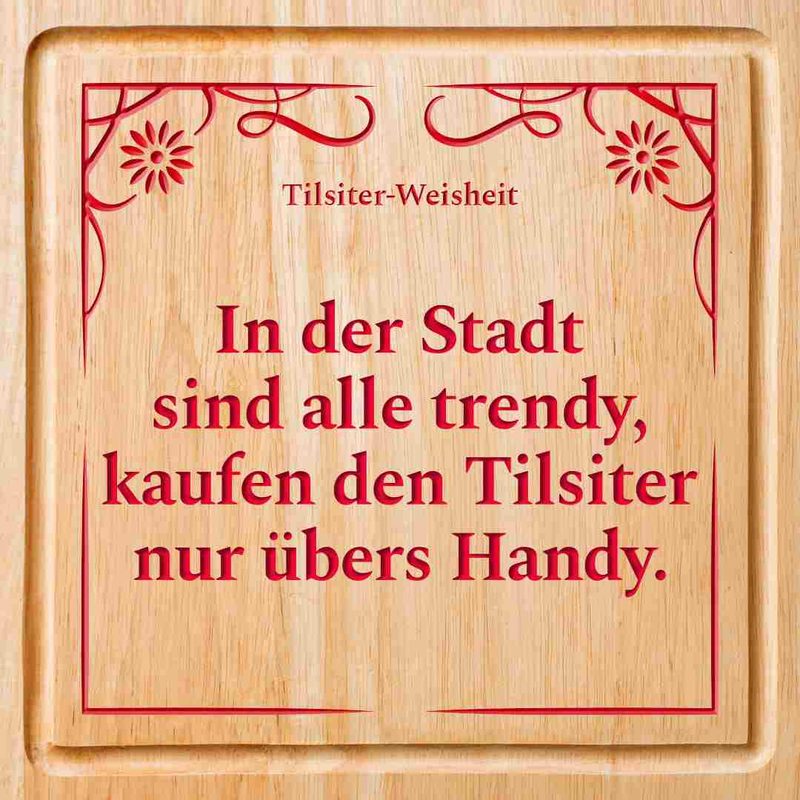 Tilsiter rät Politiker(innen) den Mund doch besser mit Käse voll zu nehmen