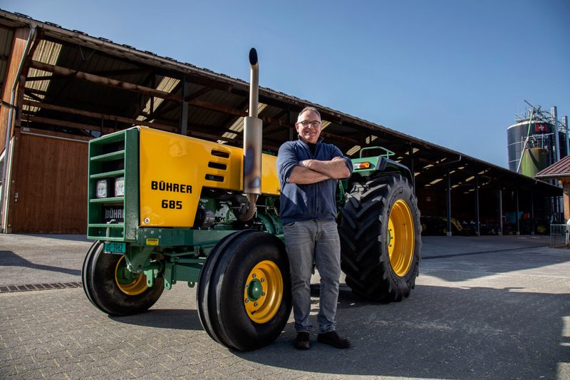 Bührer 685, der TraumTraktor von Martin Zimmermann aus Cham ZG. Bild: Pia Neuenschwander