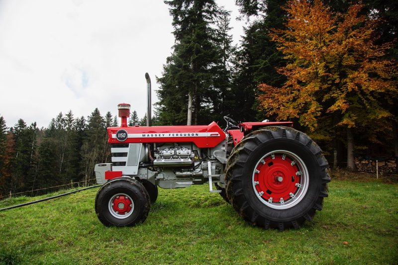 Massey Ferguson MF 1150, der TraumTraktor von David Siegenthaler aus Bowil BE. Bild: Pia Neuenschwander