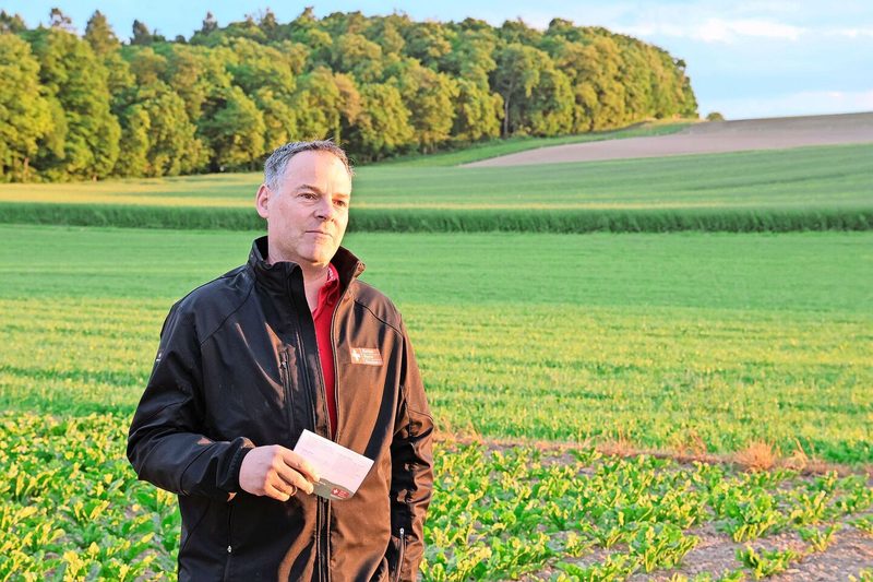 Marcel Bucher von der Schweizer Zucker AG wirbt um neue Pflanzer.