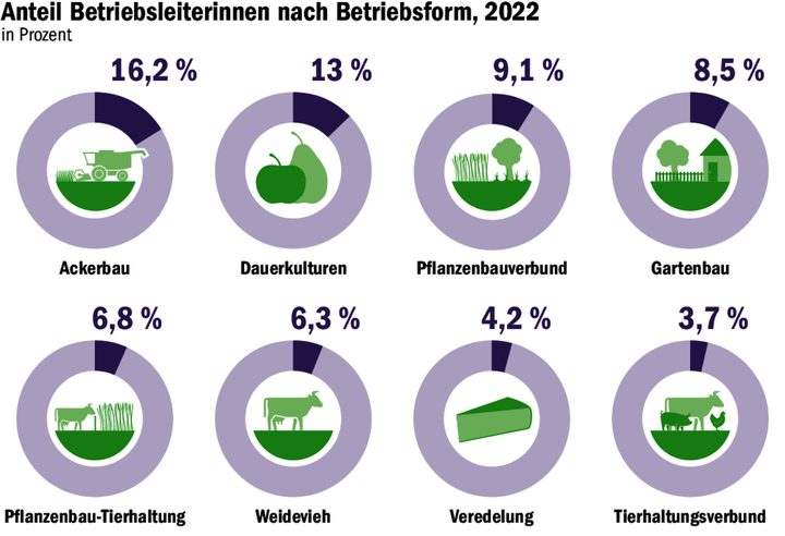 Mehr Frauen an der Spitze, aber der Anteil ist immer noch tief