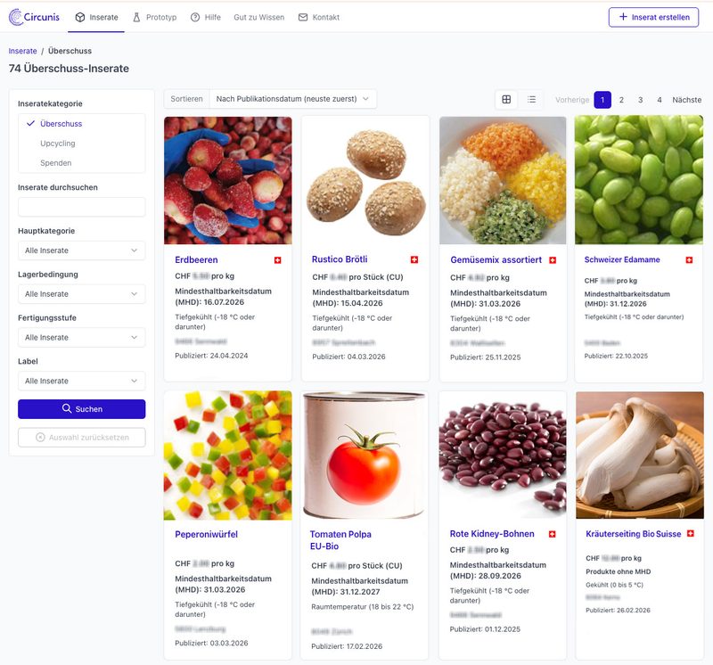 Welche Möglichkeiten bietet die Anti-Food-Waste-Verkaufsplattform Circunis für Landwirte?