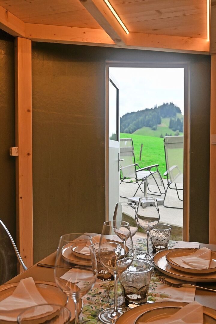 Essbereich im ersten Stock.