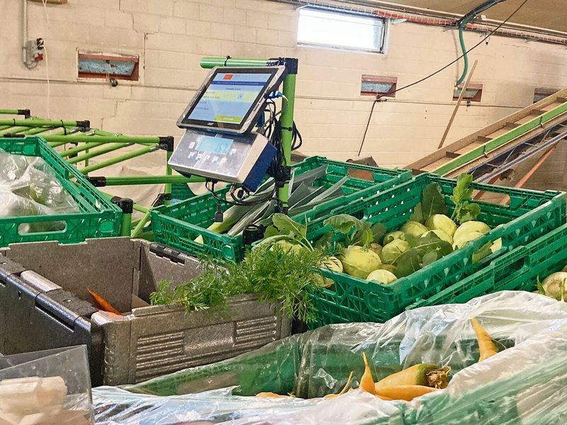 Schön der Reihe nach: Mithilfe einer Packing-App lässt sich das Gemüse systematisch kommissionieren.
