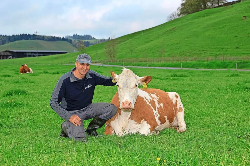 Landwirt Andreas Nussbaumer ist Pächter des landwirtschaftlichen Betriebes Burgrain.