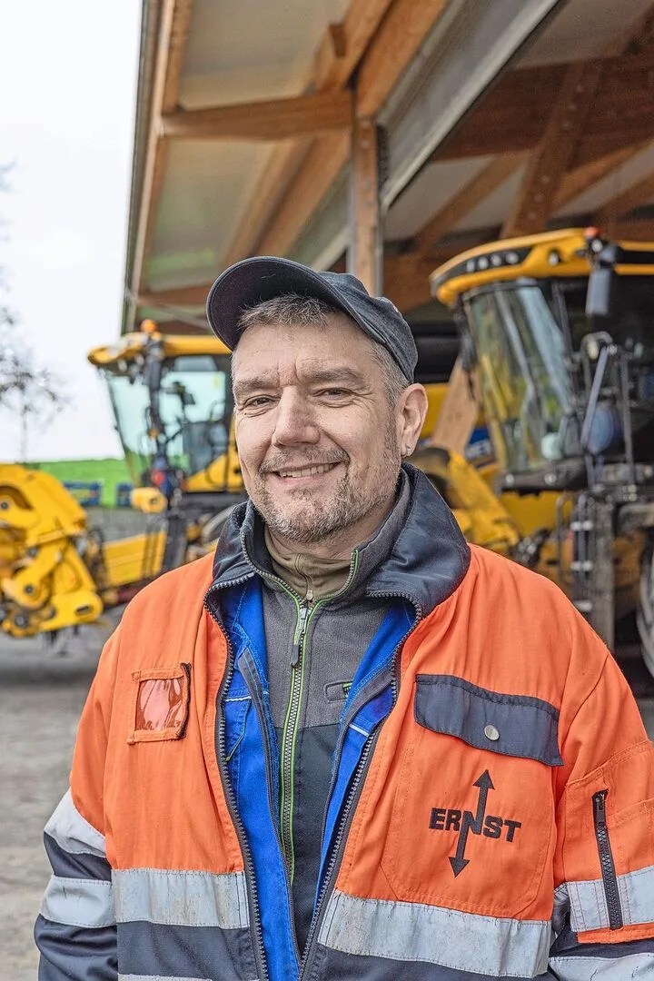 Raphael Meier ist zufrieden mit der Maschinenhalle.
