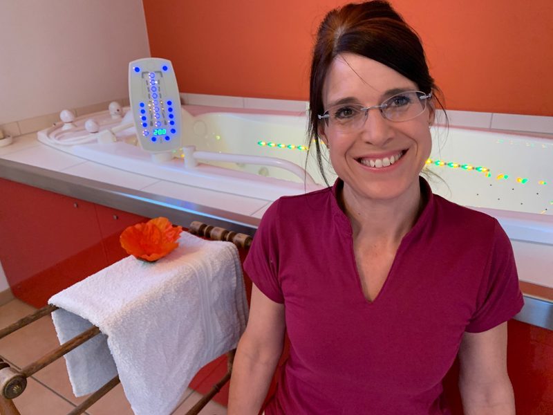 Fabienne Toppler führt neben dem Betrieb eine Wellnessfarm