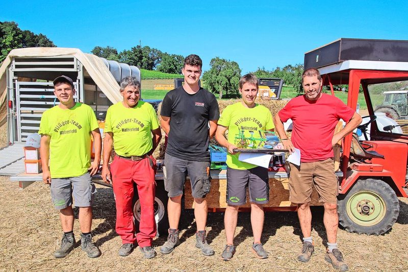 CH-Meisterschaft: Luca Storrer wurde Fünfter, Peter Ulrich Vierter, Lukas Jäckle Zweiter, Marco Angst (1. Platz) und Beat Sprenger (3. Platz) (v. l. n. r.).