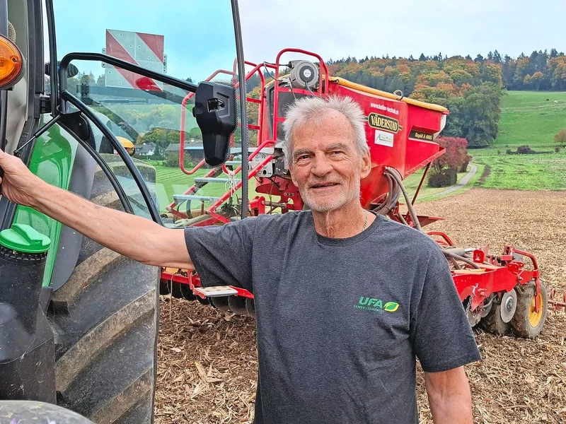 Andreas Wyssbrod nutzt bei grösseren Parzellen die Wendeautomatik.
