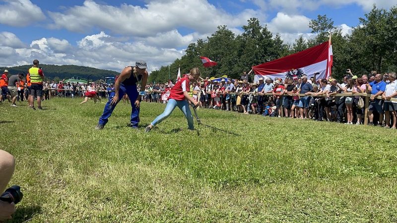 Vier Schweizer Podestplätze bei der Europameisterschaft im Handmähen in Slowenien