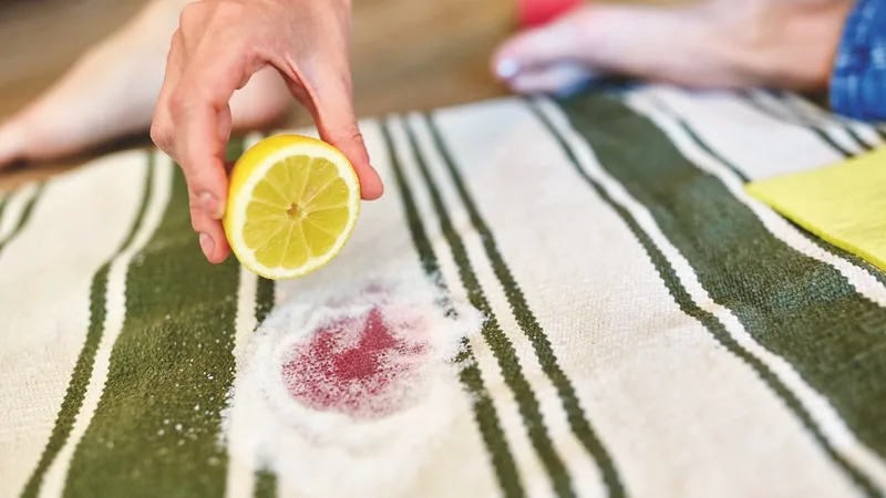 Fruchtflecken und Blut verschwinden von den Händen und den Kleidern, wenn sie mit Salz und Zitronensaft eingerieben werden. Bild: Adobe Stock