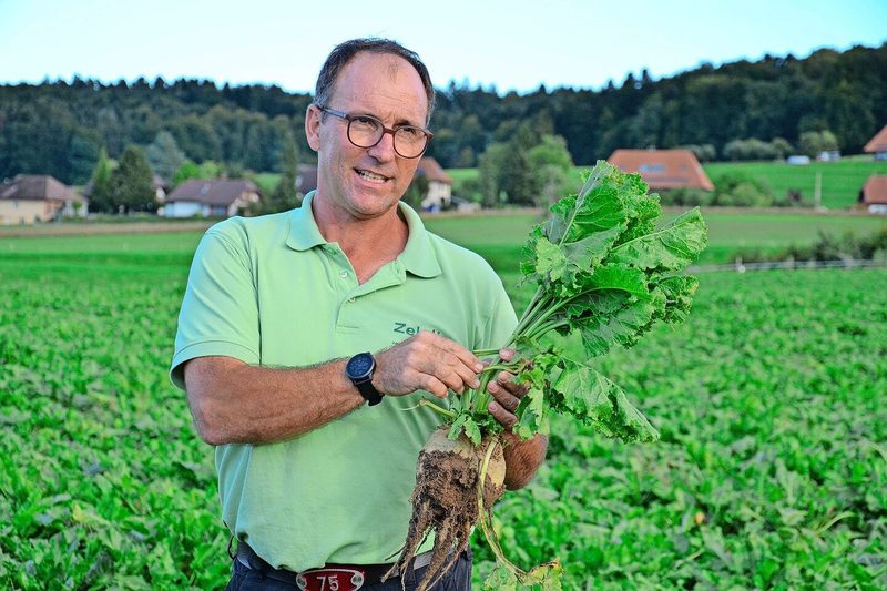 Gastgeber Fritz Reusser ist Direktsaatpionier.