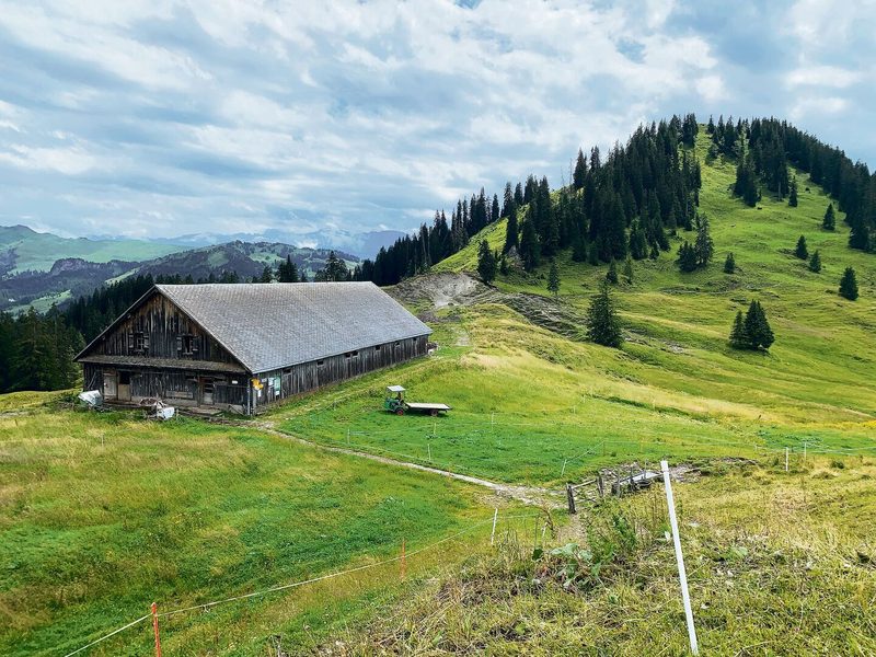 Die Alp Furggelen liegt am Wanderweg von der Ibergeregg Richtung Brunni oder Oberiberg.