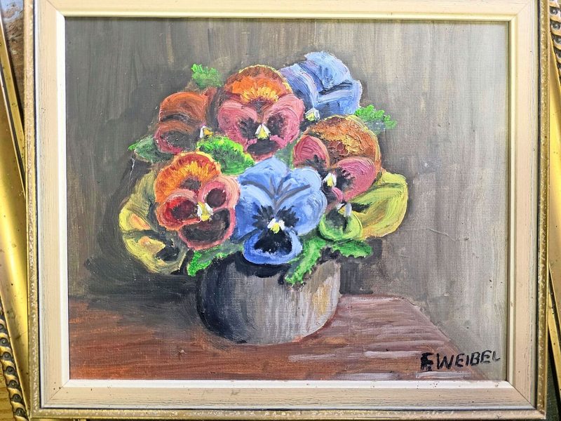 Ein Bild, das Ueli Springs Grossvater Fritz Weibel gemalt hat. Er wäre lieber Künstler als Bauer geworden.